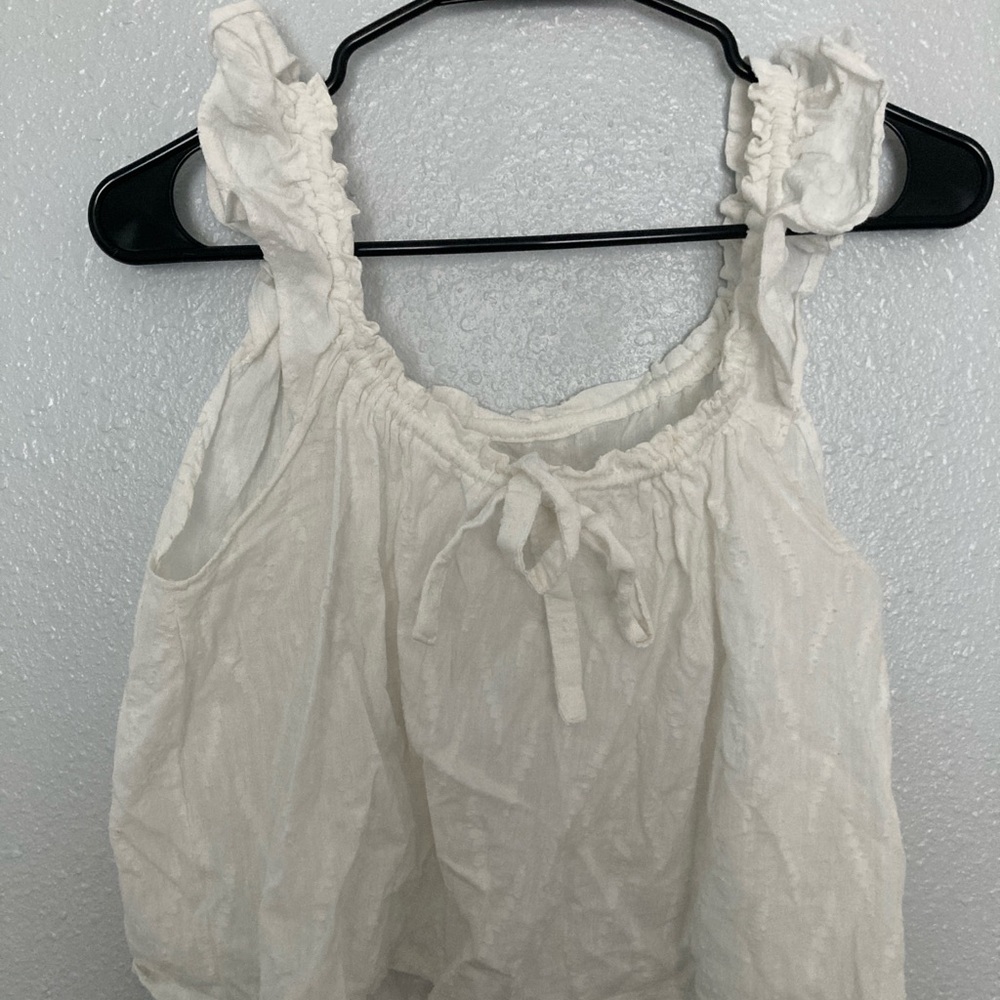 Elegant White Ruffled Blouse